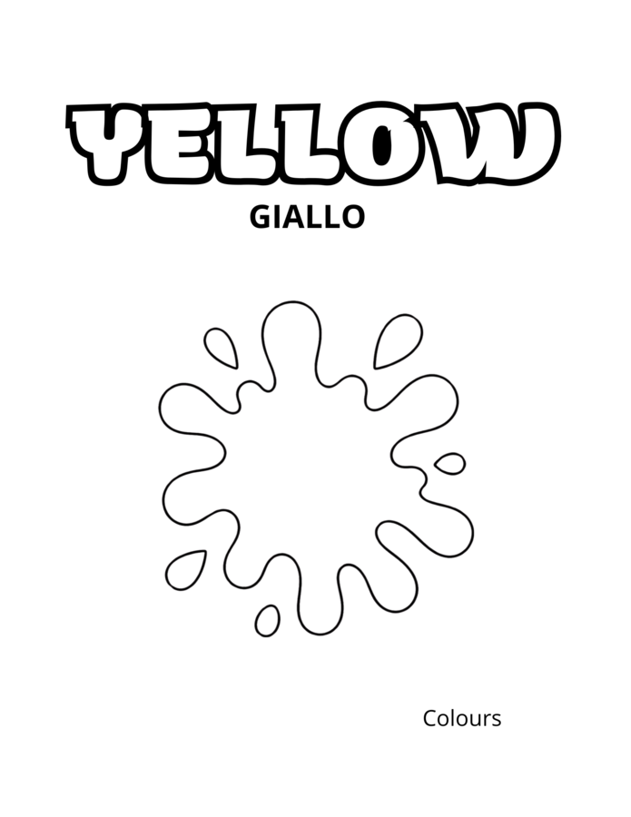 LIBRO DA COLORARE - con parole in inglese- vol.1