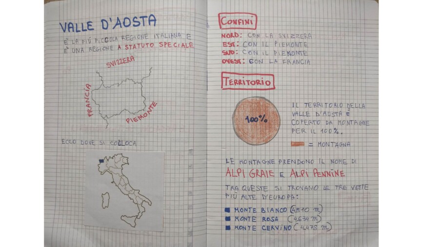 Quaderno di geografia per la classe V - 1° parte -