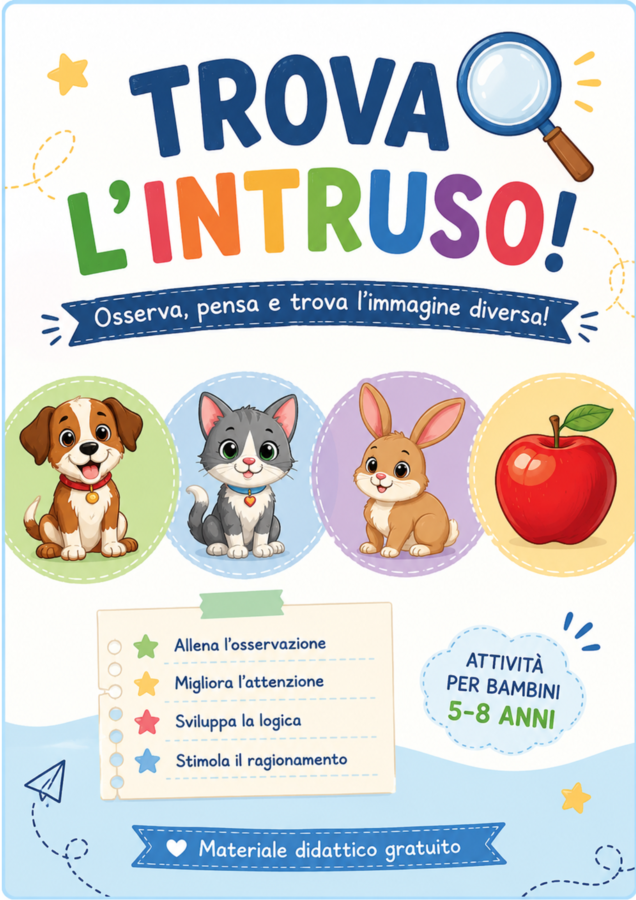 Trova  l'intruso: materiale gratuito