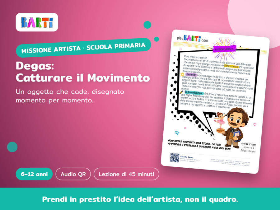 Degas: Catturare il Movimento – Lezione di disegno dal vero per la primaria