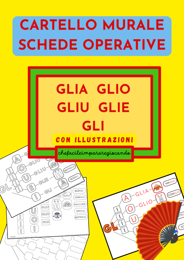 IL SUONO GL - CARTELLO MURALE E SCHEDE OPERATIVE