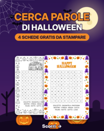 Cerca-parole di Halloween (word search) ita-eng
