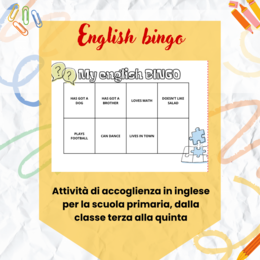English bingo: attività di accoglienza in inglese per la scuola primaria