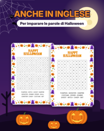 Cerca-parole di Halloween (word search) ita-eng