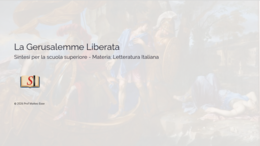 Gerusalemme Liberata (Tasso): Struttura, Temi e Poetica + mappa concettuale + Quiz (PPTX Modificabile)