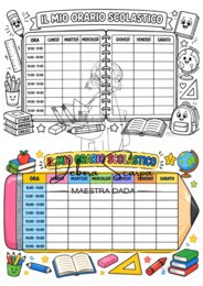 tabbelloni per orario scolastico