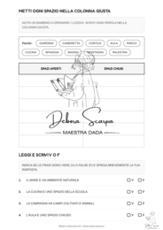 Verifica geografia gli spazi