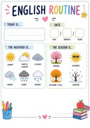 Start of Lesson Routine - Calendar Time