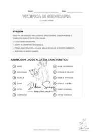 Verifica geografia gli spazi