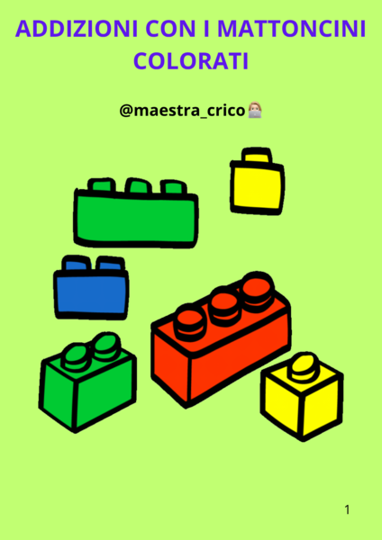ADDIZIONI CON I MATTONCINI COLORATI