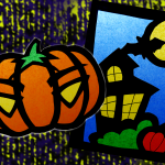 Vetrate di carta velina per Halloween: la casa stregataDigitale