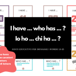 I have … Who has … ? / Io ho … Chi ha … ? numbers 0-10 ENGLISH + ITALIANO cardsDigitale