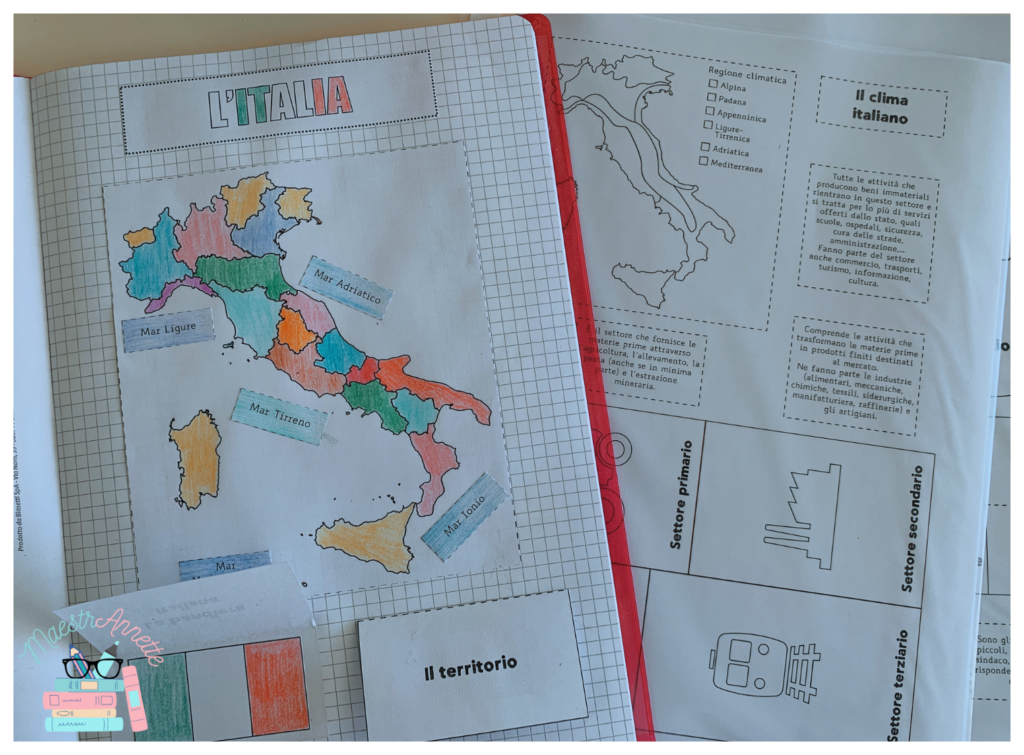 Geografia Territori E Problemi Edizione Rossa Lapbook sull'Italia • Edudoro