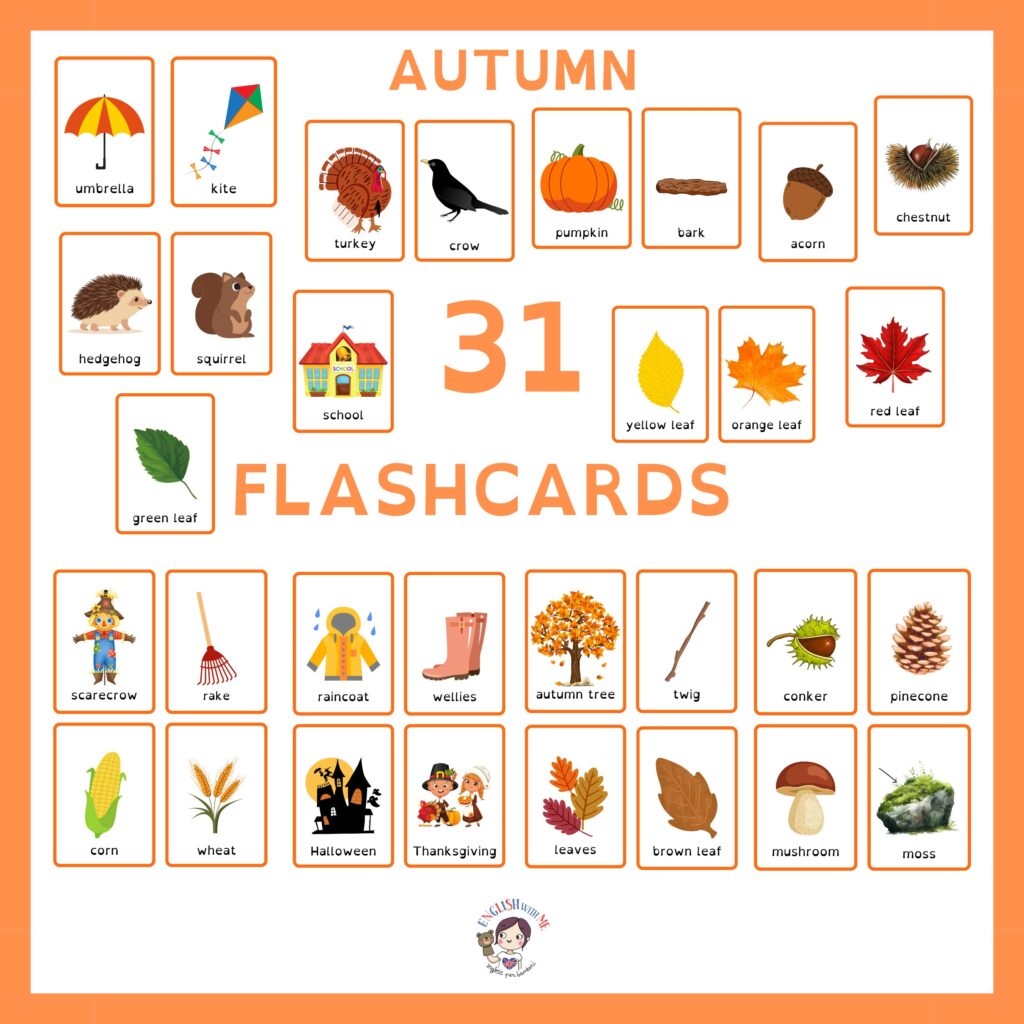 Le flashcard dell'autunno sono perbuongustai! #learnitalian