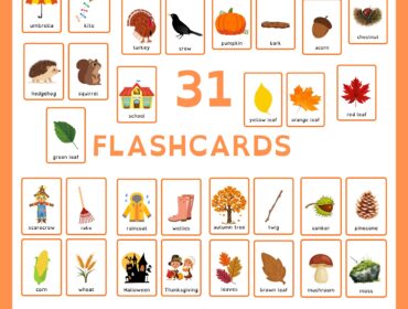 autumn flashcards