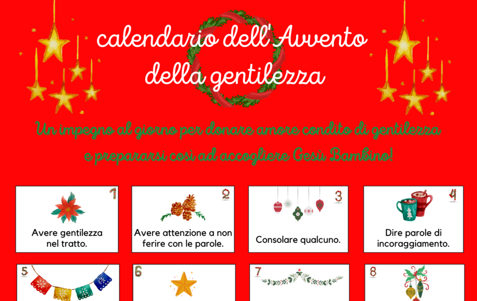 Calendario dell'Avvento della gentilezza • Edudoro