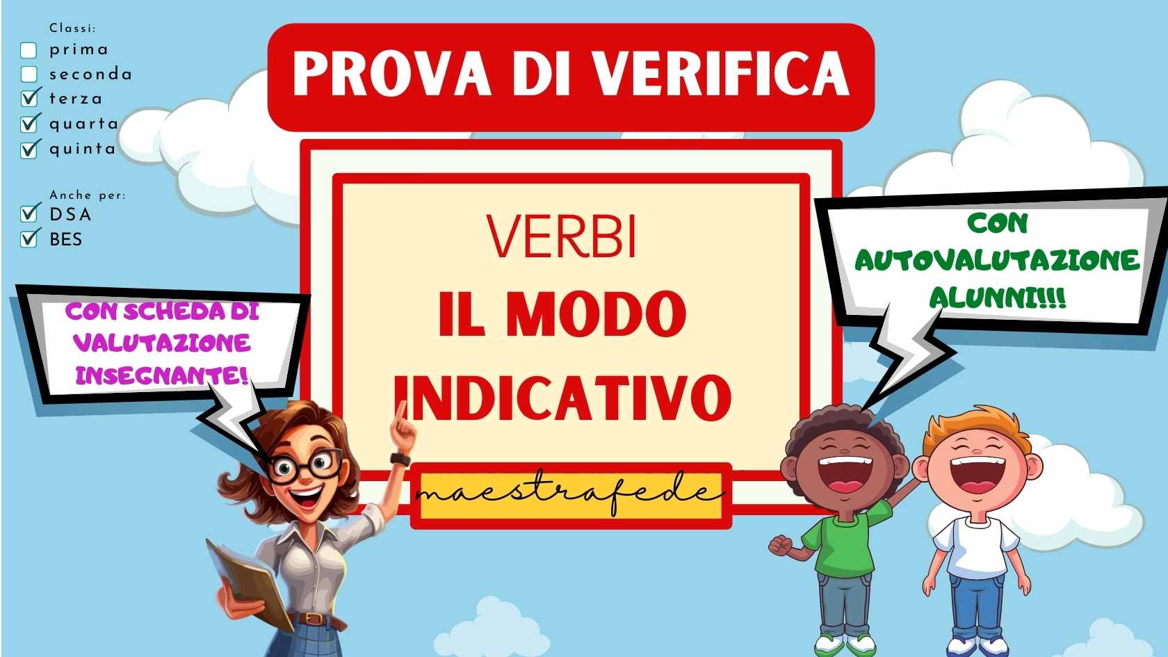 PROVA DI VERIFICA: IL MODO INDICATIVO • Edudoro
