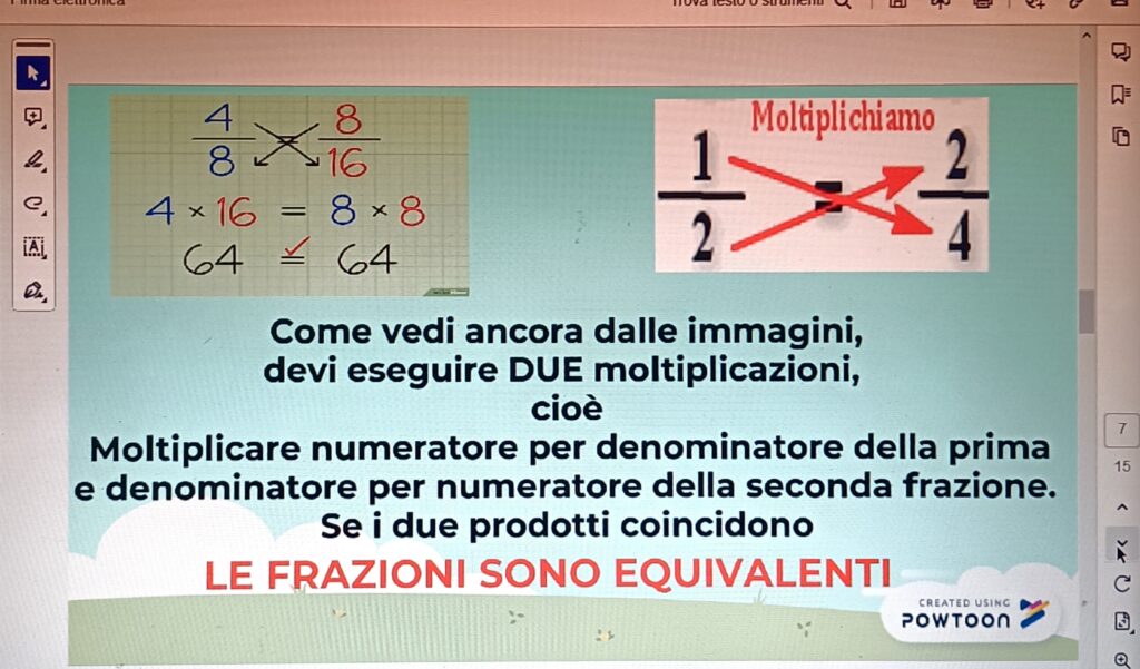 LE FRAZIONI EQUIVALENTI - COMPRENDERE IL CONCETTO E APPRENDERE COME