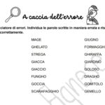 esercizi di grammatica classe seconda