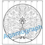 Agamograph mandala Pavone