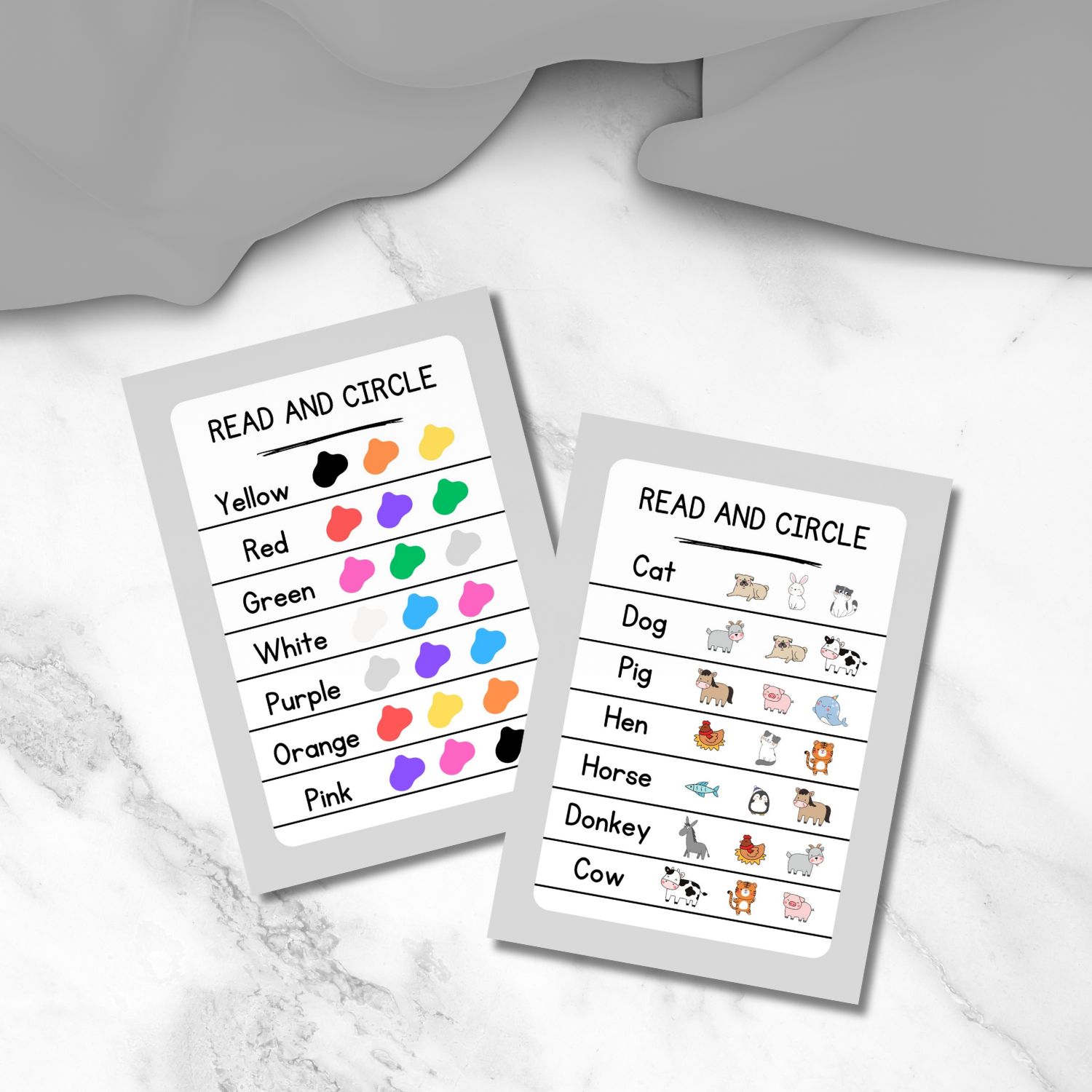 Read and circle – Schede didattiche • Edudoro
