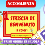 ACCOGLIENZA CLASSE PRIMA: STRISCIA DI BENVENUTO A COLORI CON LETTERE DA COLORAREDigitale