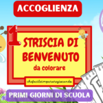 ACCOGLIENZA CLASSE PRIMA: STRISCIA DI BENVENUTO A COLORI CON LETTERE DA COLORAREDigitale