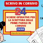 28 SCHEDE OPERATIVE PER LA SCRITTURA DELLE PRIME PAROLE IN CORSIVODigitale