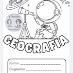 Copertina a tema spaziale quaderno di scienzeDigitale