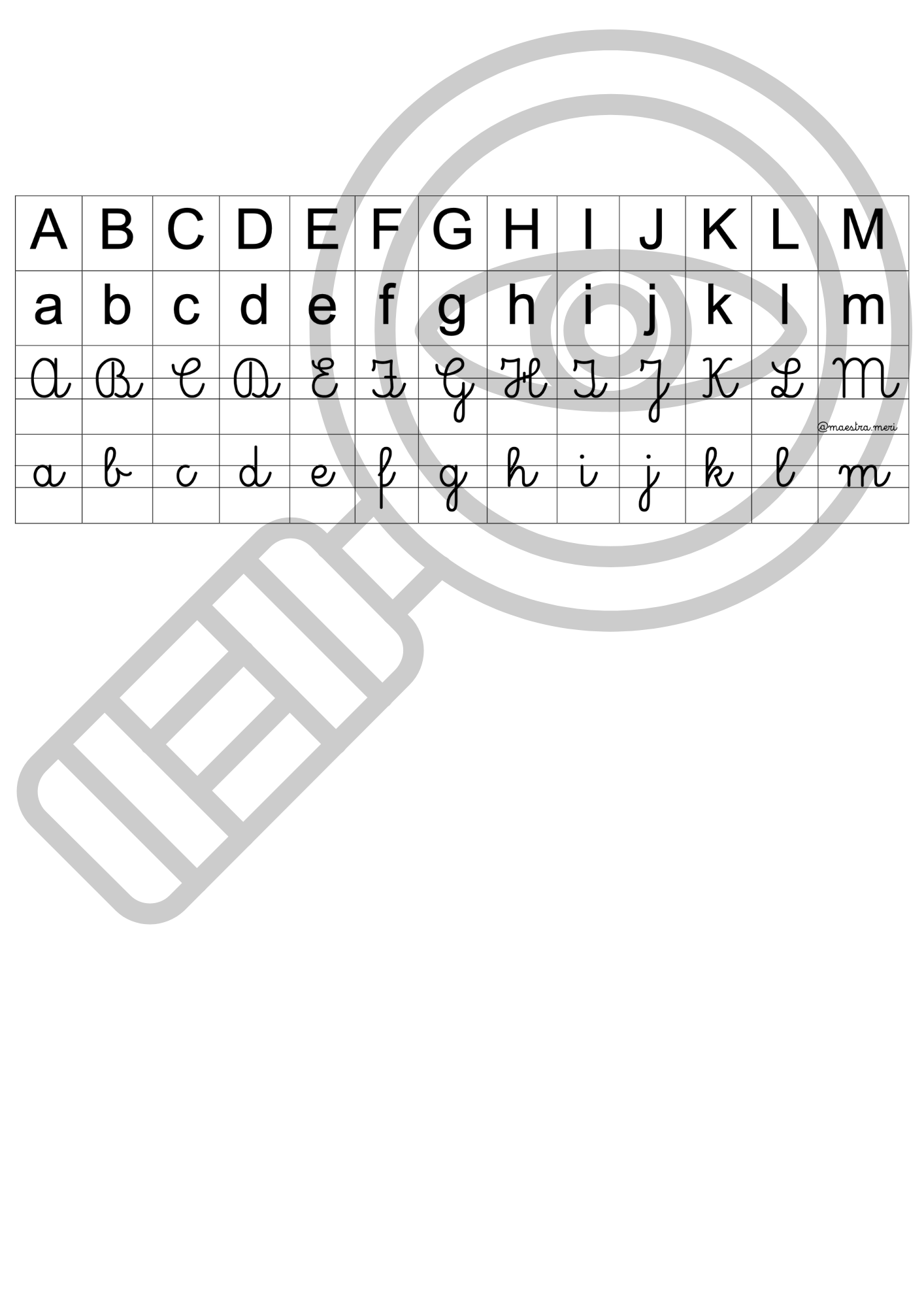 alfabetiere da stampare formato a4