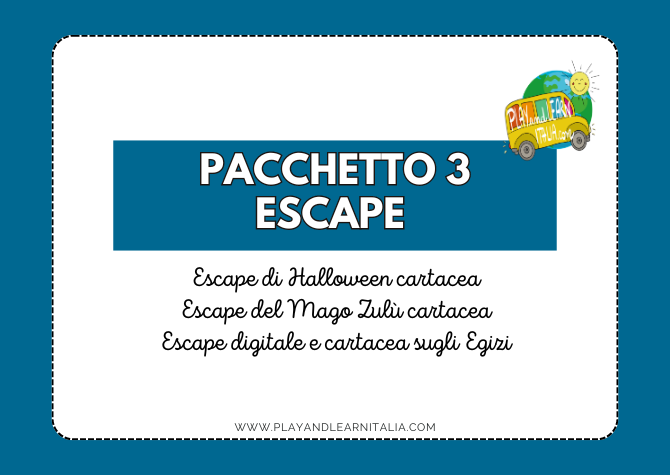 PACCHETTO ESCAPE