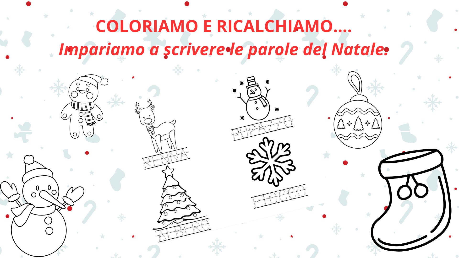stampa e colora il natale