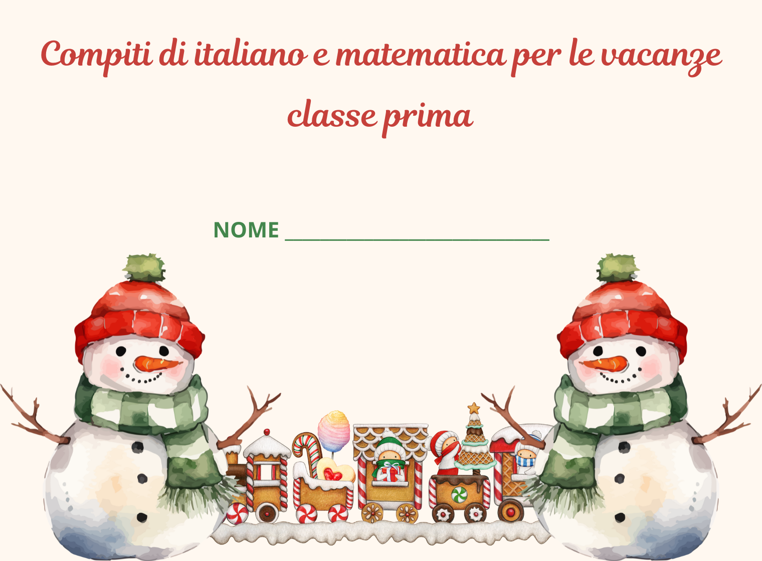 libro per le vacanze prima elementare