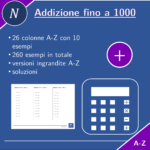 Sottrazione fino a 1000 | matematica | 26 colonneDigitale