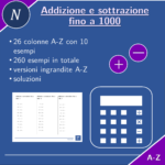 Aritmetica fino a 1000 | matematica | 26 colonneDigitale