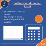 Addizione e sottrazione di numeri interi | matematica | 26 colonneDigitale