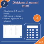 Moltiplicazione e divisione di numeri interi | matematica | 26 colonneDigitale