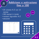 Sottrazione fino a 100 | matematica | 26 colonneDigitale