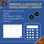 Frazioni positive e negative composte | matematica | 26 colonneDigitale