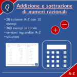 Moltiplicazione di numeri razionali | matematica | 26 colonneDigitale