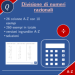 Moltiplicazione di numeri razionali | matematica | 26 colonneDigitale