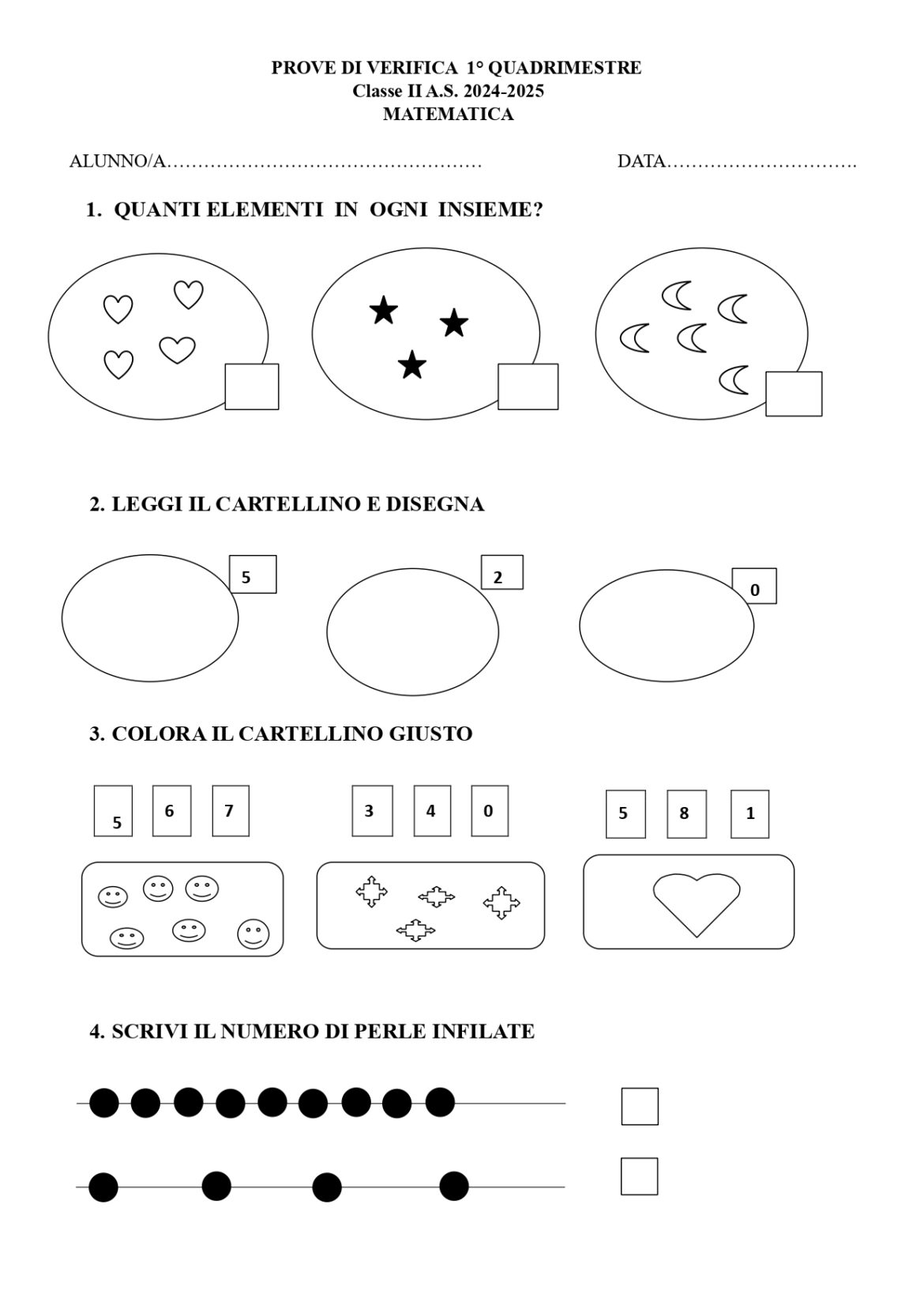 Verifica di matematica