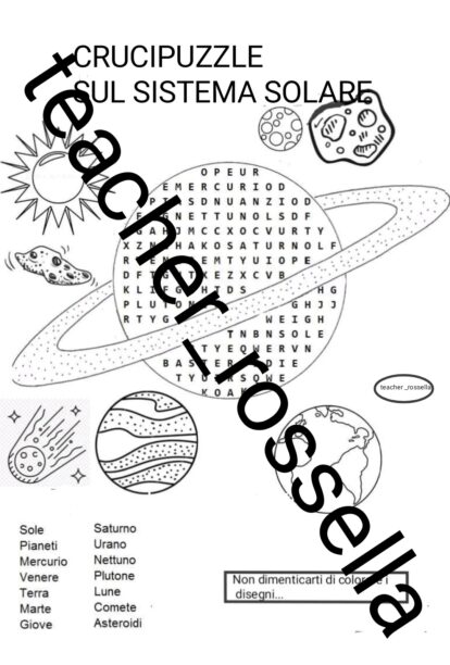 Puzzle - Sistema Solare – cgEdù - Centro Gioco Educativo