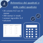 Quadrato e radice quadrata di frazioni positive e negative | matematica | 26 colonneDigitale