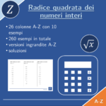 Radice quadrata dei numeri decimali | matematica | 26 colonneDigitale