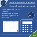 Radice quadrata dei numeri decimali | matematica | 26 colonneDigitale