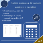 Radice quadrata delle frazioni | matematica | 26 colonneDigitale