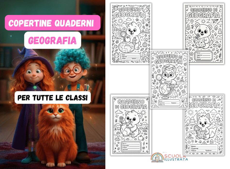 copertine quaderni-geografia da colorare