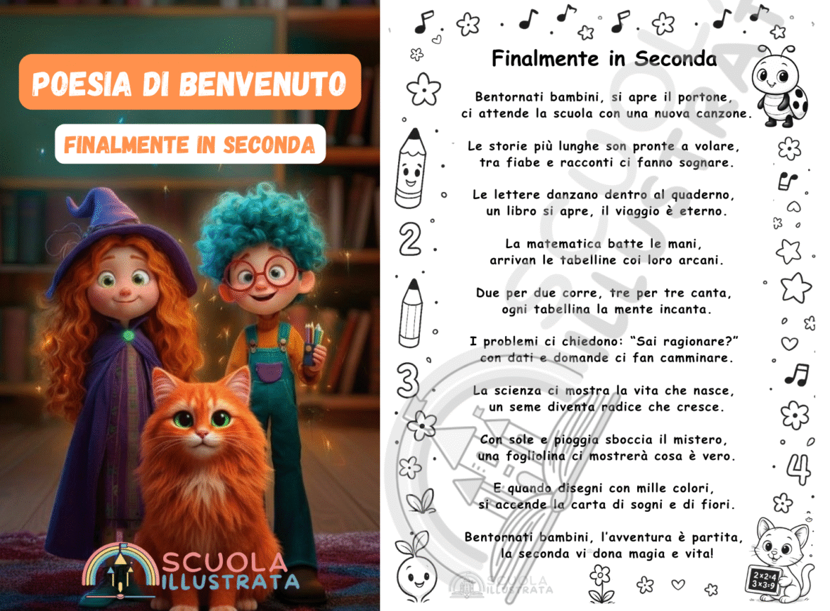 poesia di benvenuto finalmente in seconda