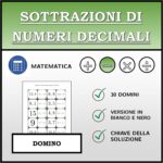 Domino – Addizioni e sottrazioni di numeri decimali | Attività MatematicaDigitale